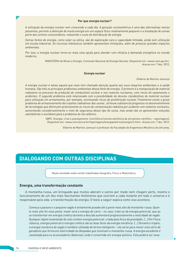 Vantagens e Desafios da Energia Nuclear | PDF | Potência nuclear | Natureza