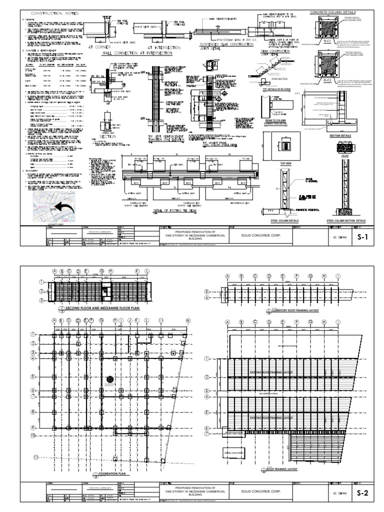 Steel Column Retrofitting Details | PDF | Building Engineering | Civil ...