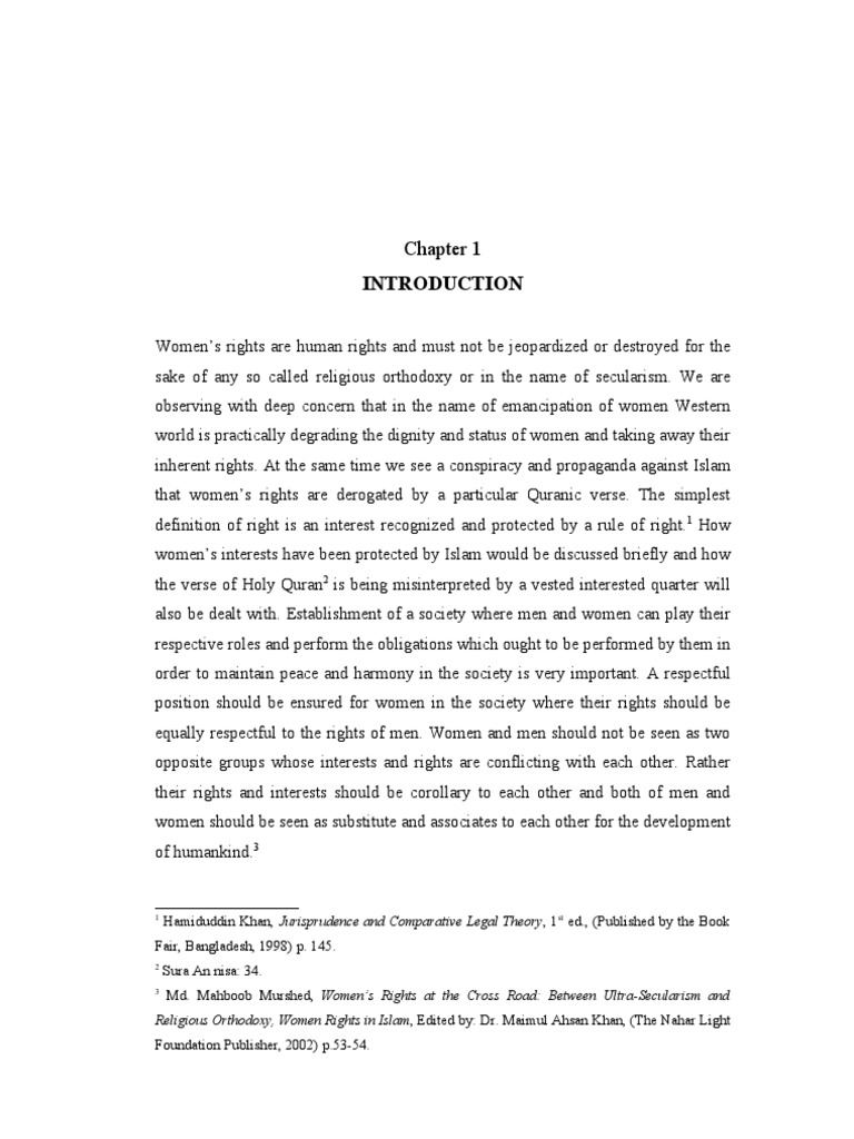 Women's Rights in Islam and Society | PDF | Wife | Husband