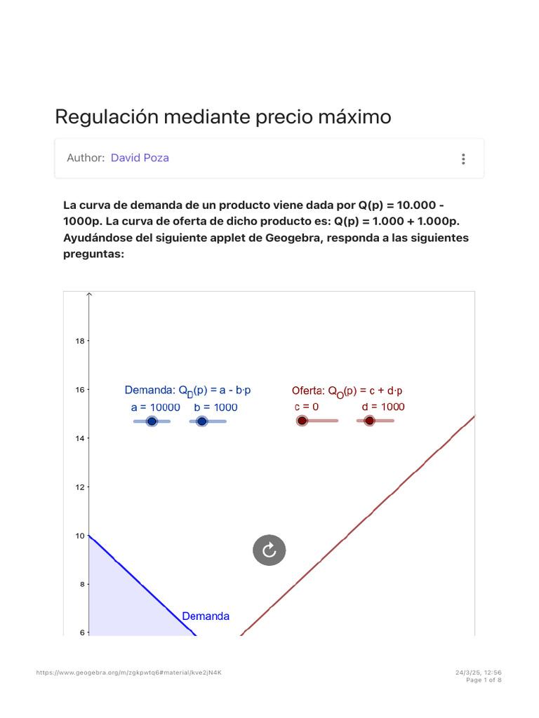 Análisis de Curvas de Oferta y Demanda | PDF | Excedente económico ...