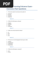 Nursing Aptitude Test Mock Questions 2025 | PDF | Heart Failure | Nursing