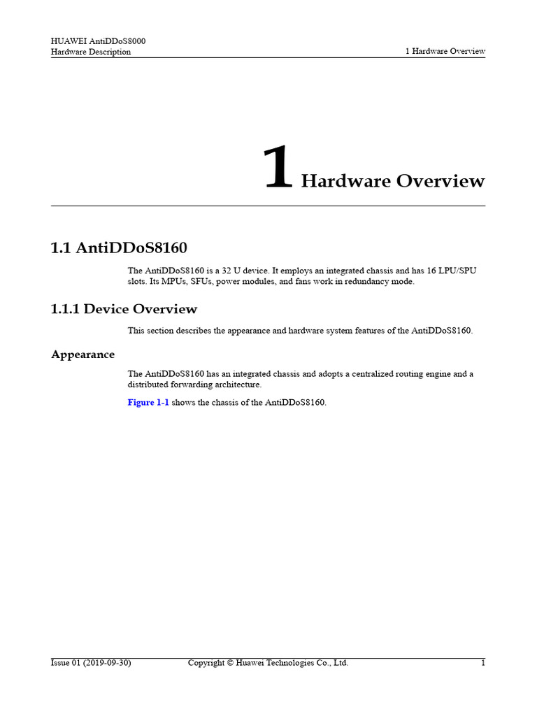 AntiDDoS8160 Hardware Overview Guide | PDF | Computer Hardware | Power ...
