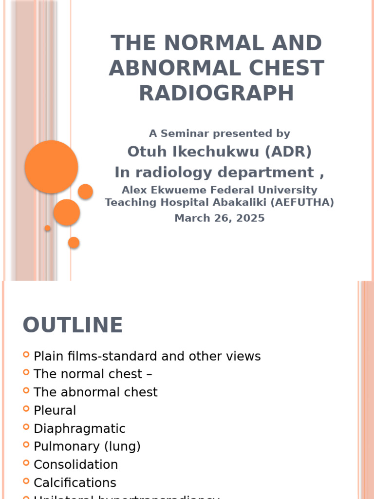 The Normal and Abnormal Chest | PDF | Lung | Thorax