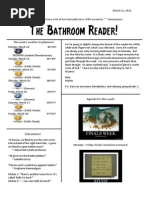 Bathroom Reader March 11