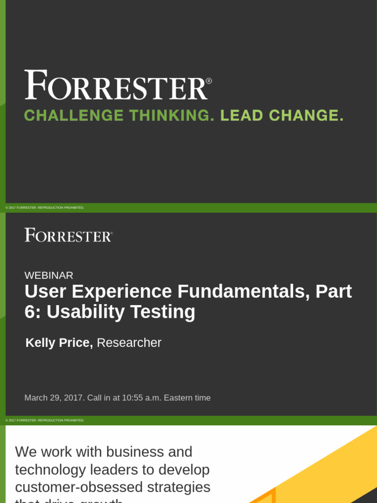 Usability Testing Fundamentals Webinar | PDF | Usability | Information ...