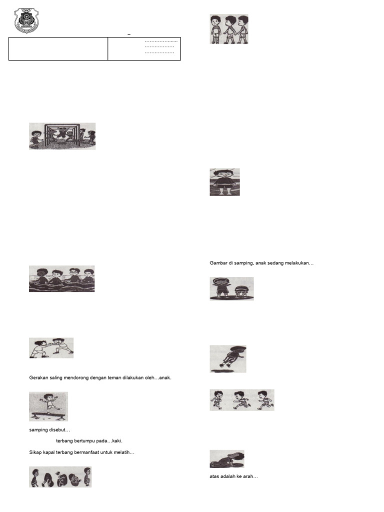 Latihan PJOK Kelas 1 dan 2 | PDF
