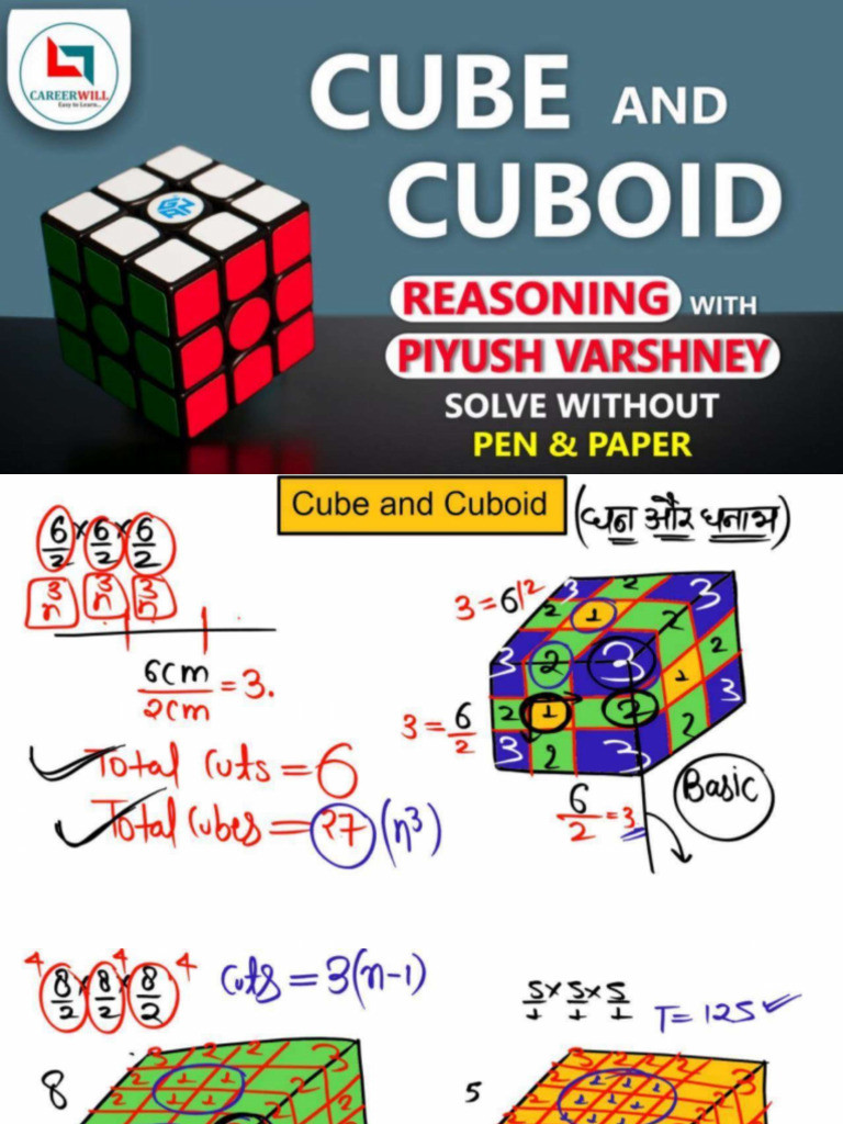 417) (Notes) - Reas Cube and Cuboid 06 September Class | PDF