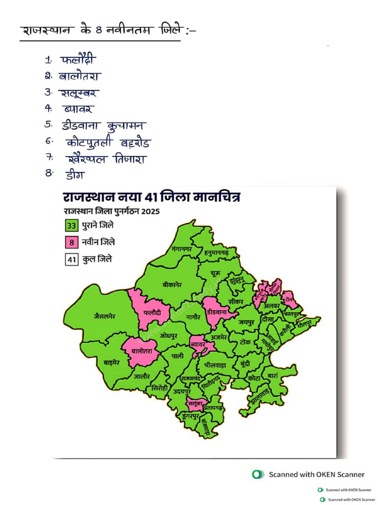 Demo Raj Geo. 41 District | PDF