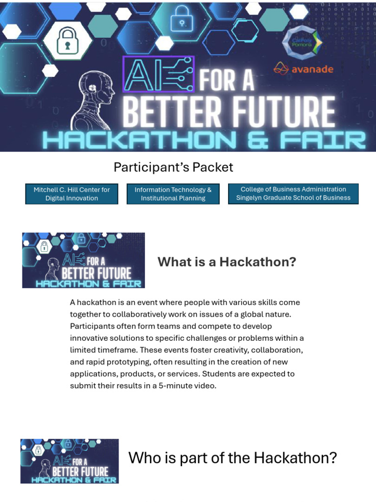Ai Hackathon Participant Acket | PDF | Computing | Information Technology