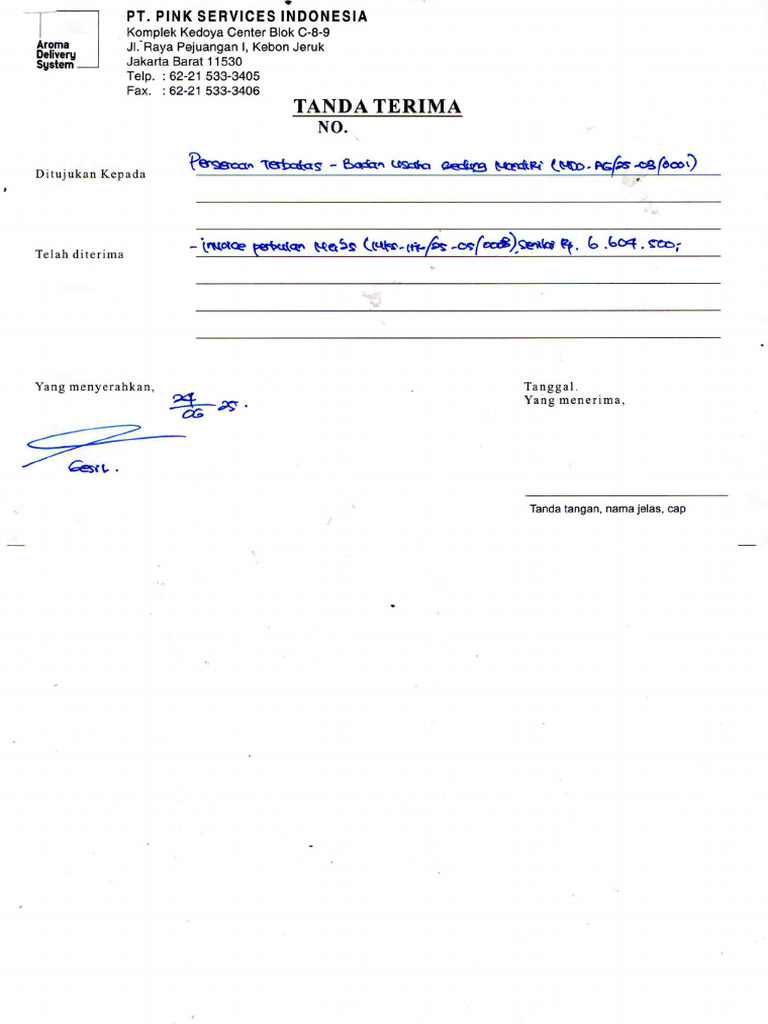 TT Invoice Mei 2025 | PDF