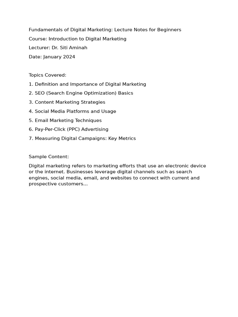Fundamentals of Digital Marketing | PDF