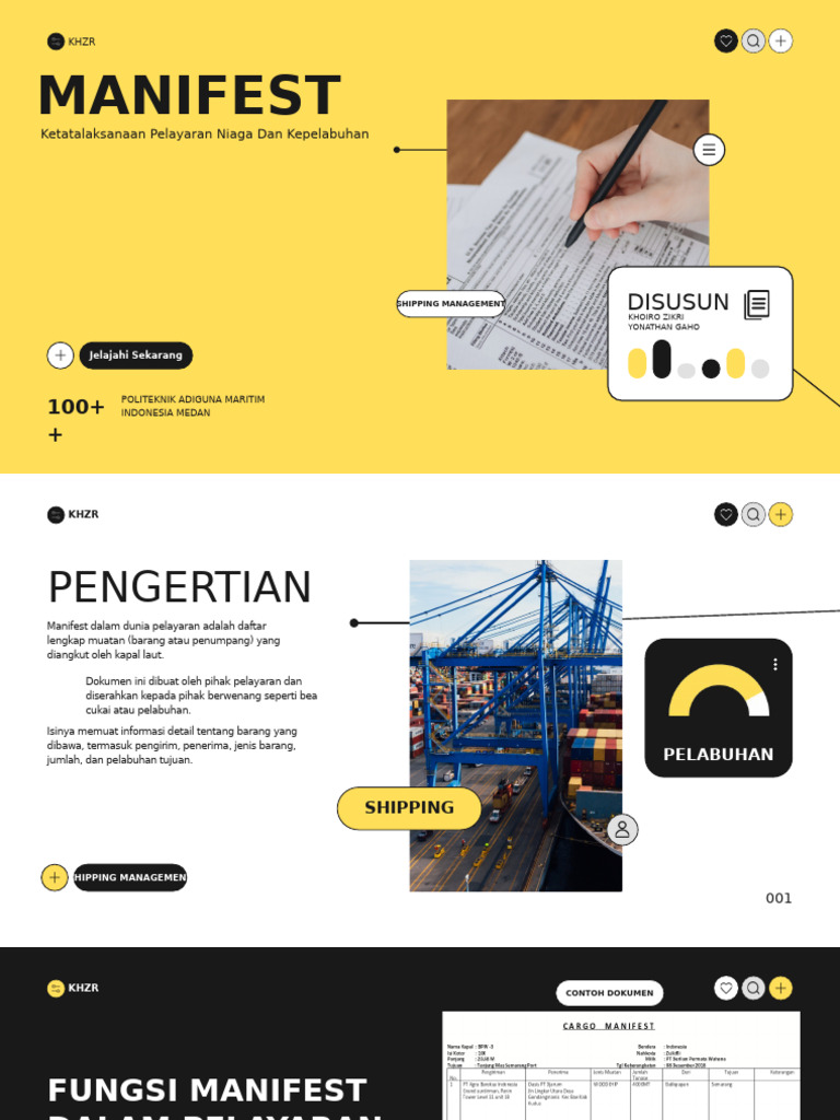 Fungsi dan Jenis Lab Manifest Pelayaran | PDF