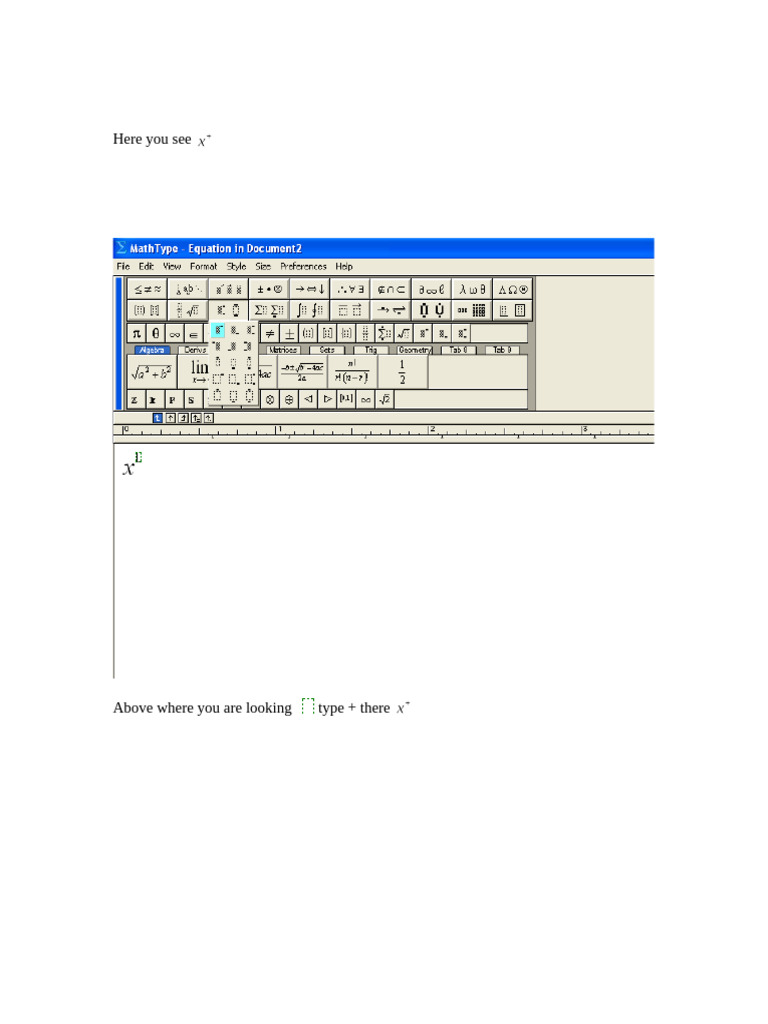 Math Type X | PDF