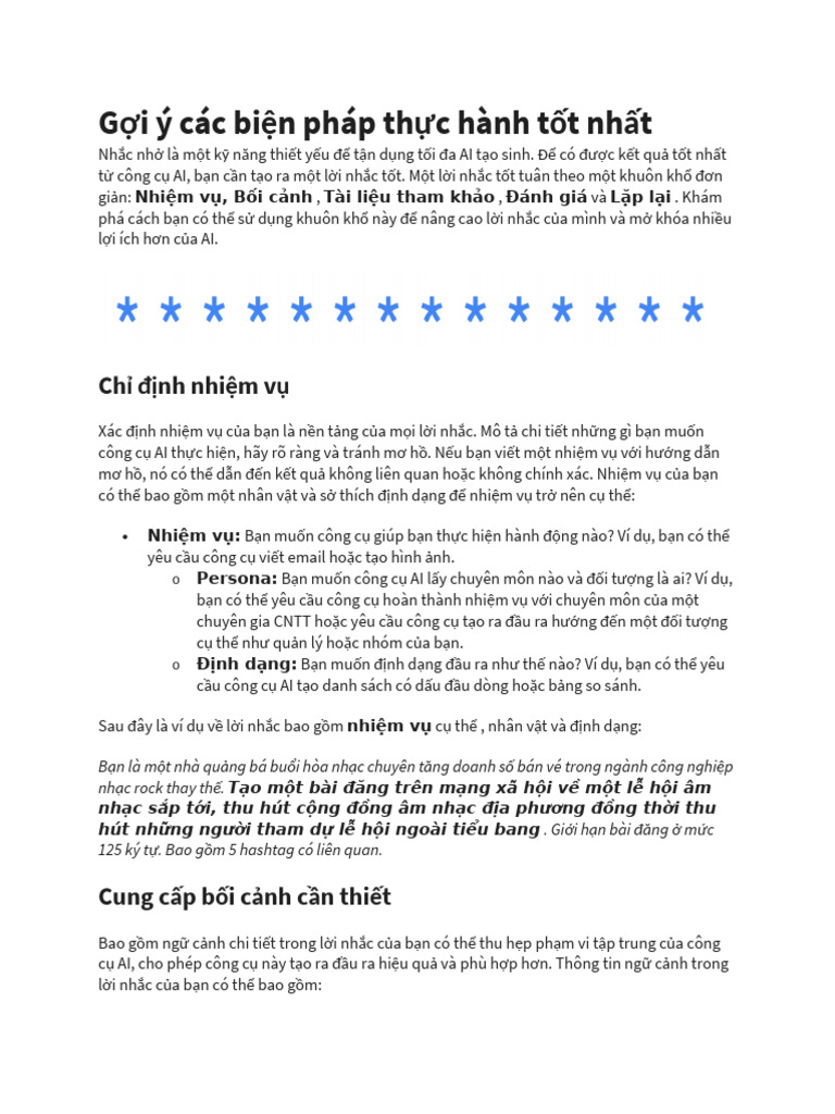 G I Ý Các Bi N Pháp TH Chànht TNH T: CH NH Nhi MV | PDF
