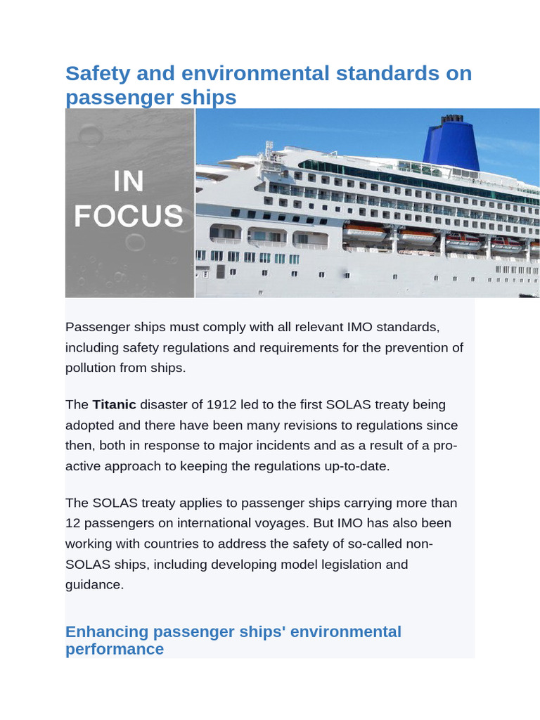 Passenger Ships | PDF | Shipping | Water Transport