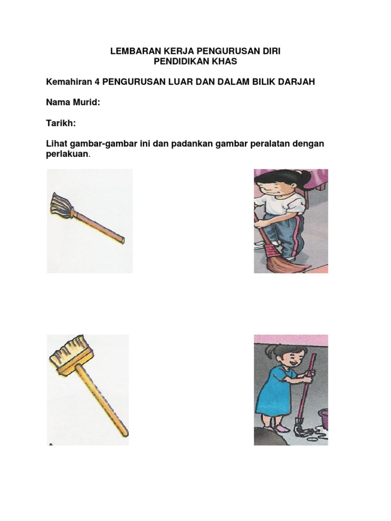 Lembaran Kerja Pengurusan Diri  PDF