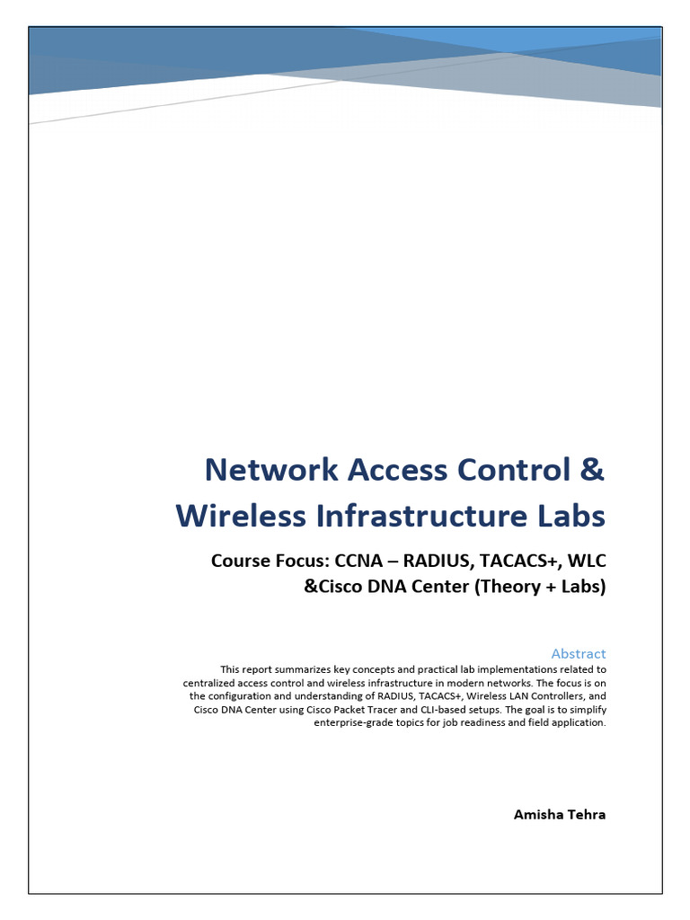 Access Control with RADIUS and TACACS+ | PDF | Radius | Computer Network