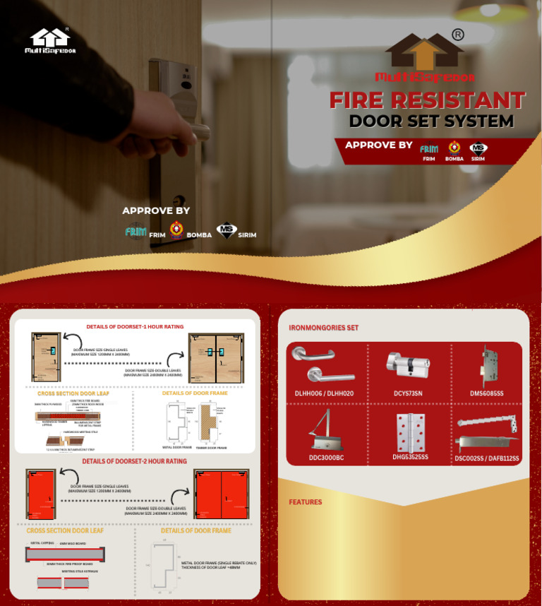 Fire Door Set Specifications and Details | PDF | Door | Civil Engineering