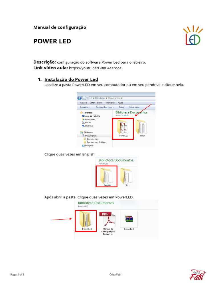 Configuração do Software Power Led | PDF | Ciência da Computação ...