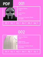 Character Account Usernames List | PDF