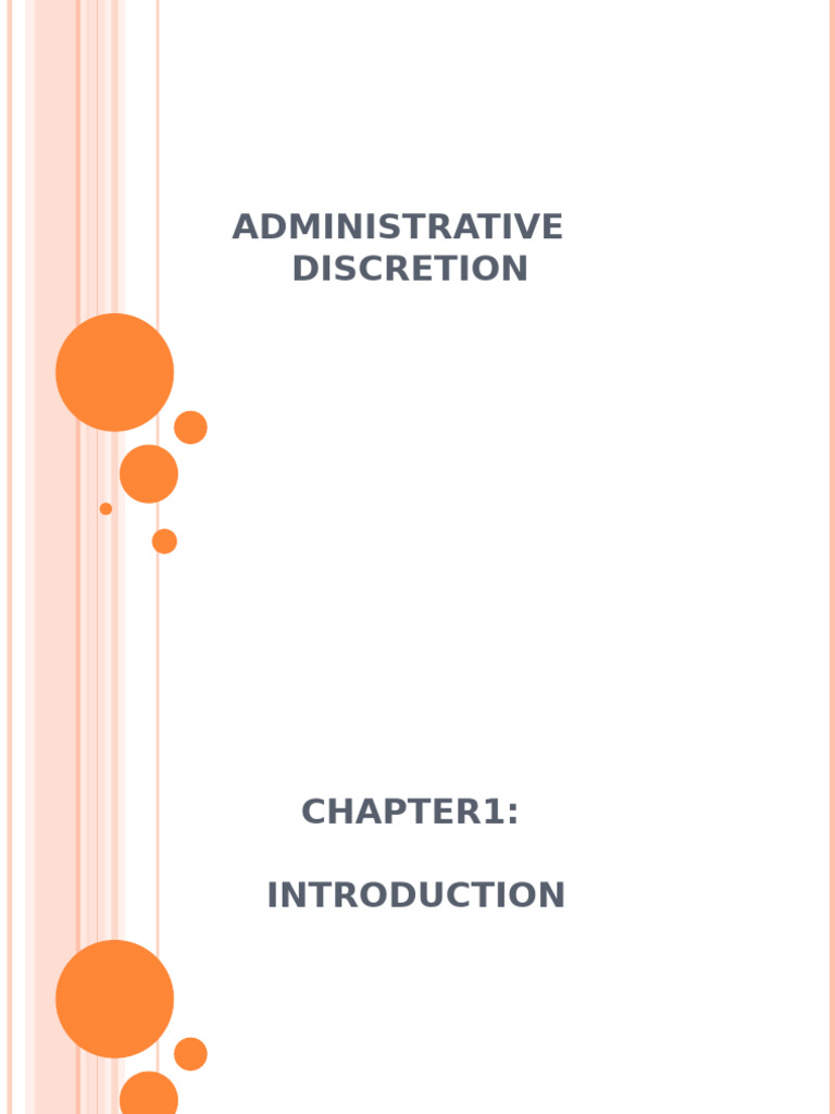 Administrative Discretion | PDF | Justice | Crime & Violence