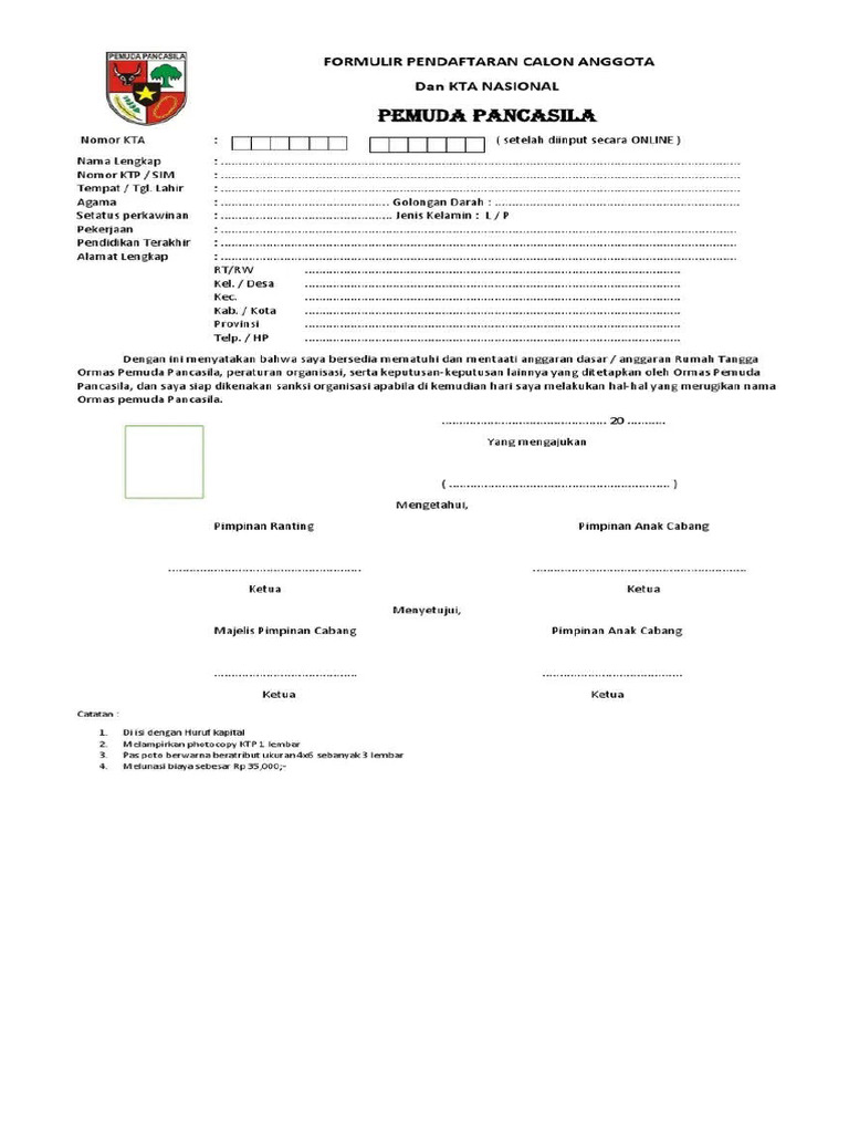 Formulir PP | PDF