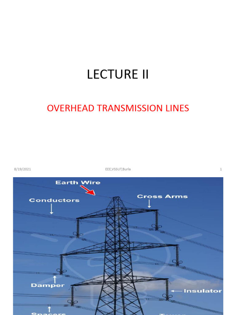 Lecture 2 Transmission Lines Pdf Transmission Line Electric Power