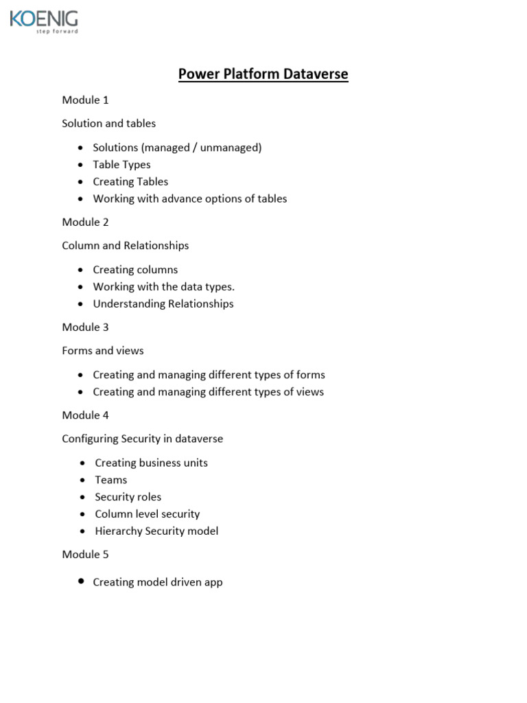 PowerPlatformDataverse | PDF