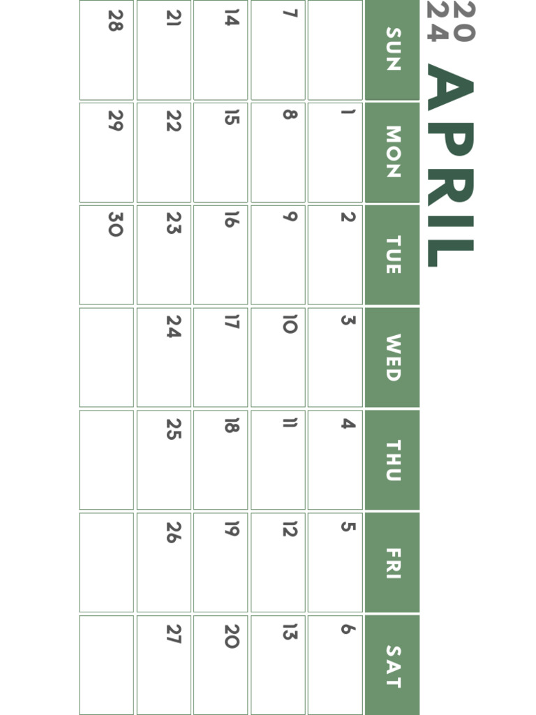 April Calendar Ver1 | PDF