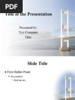 Download Professional Power Point Template - Suspension Bridge by Steven Wevodau SN8953575 doc pdf