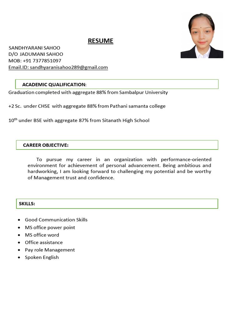 Updated Sandhya CV | PDF