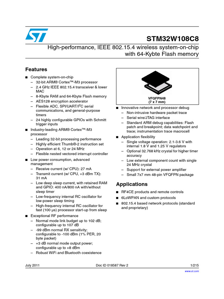 DM00024653 | PDF | Computer Engineering | Computing