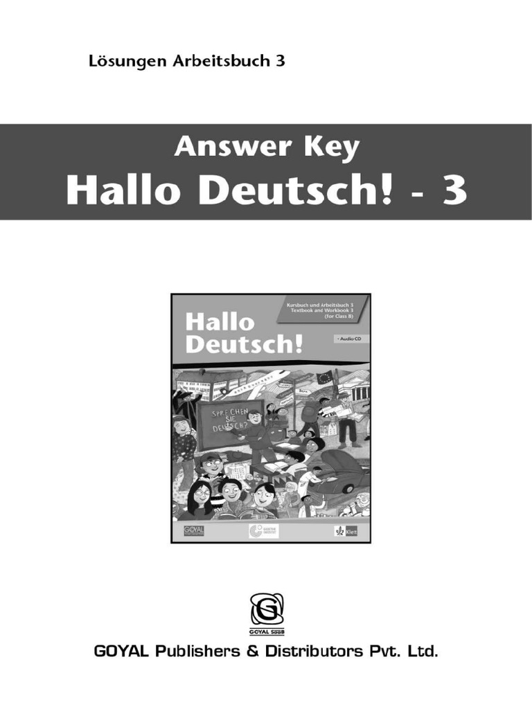 Ak 8 Hallo Deutsch 3 AB Solution Modul-5 | PDF