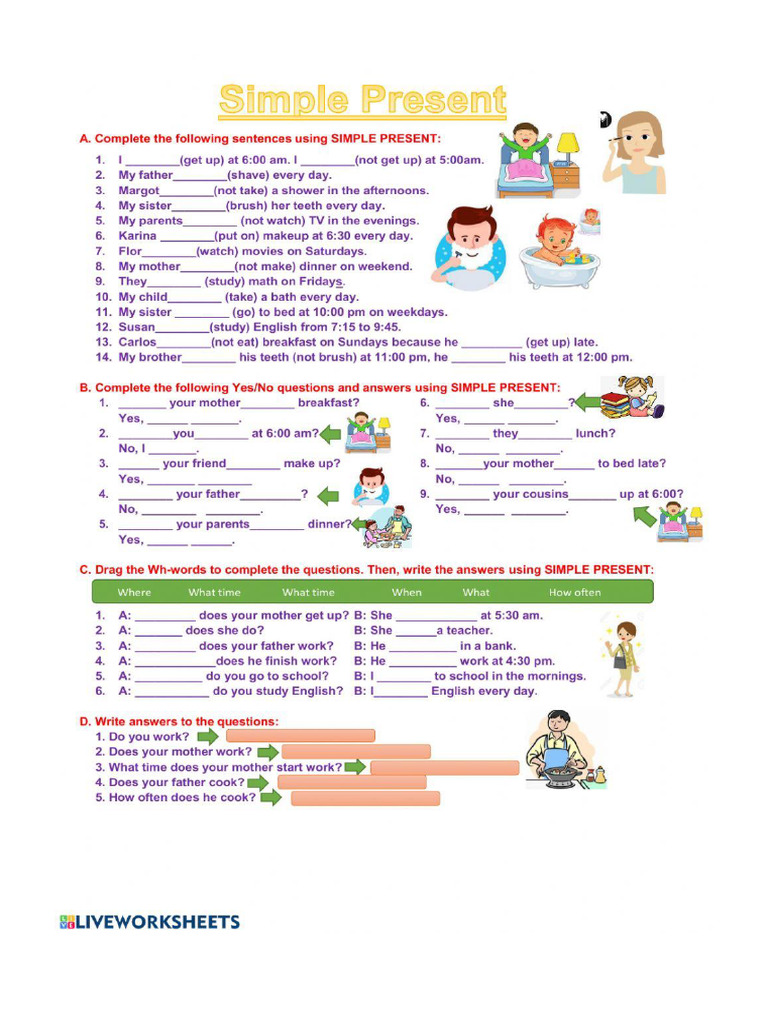 Worksheet Simple Present | PDF