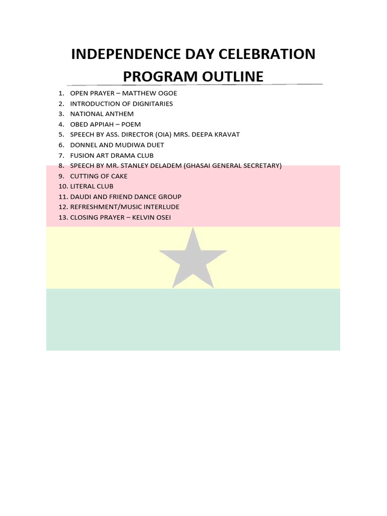 Independence Day Celebration | PDF
