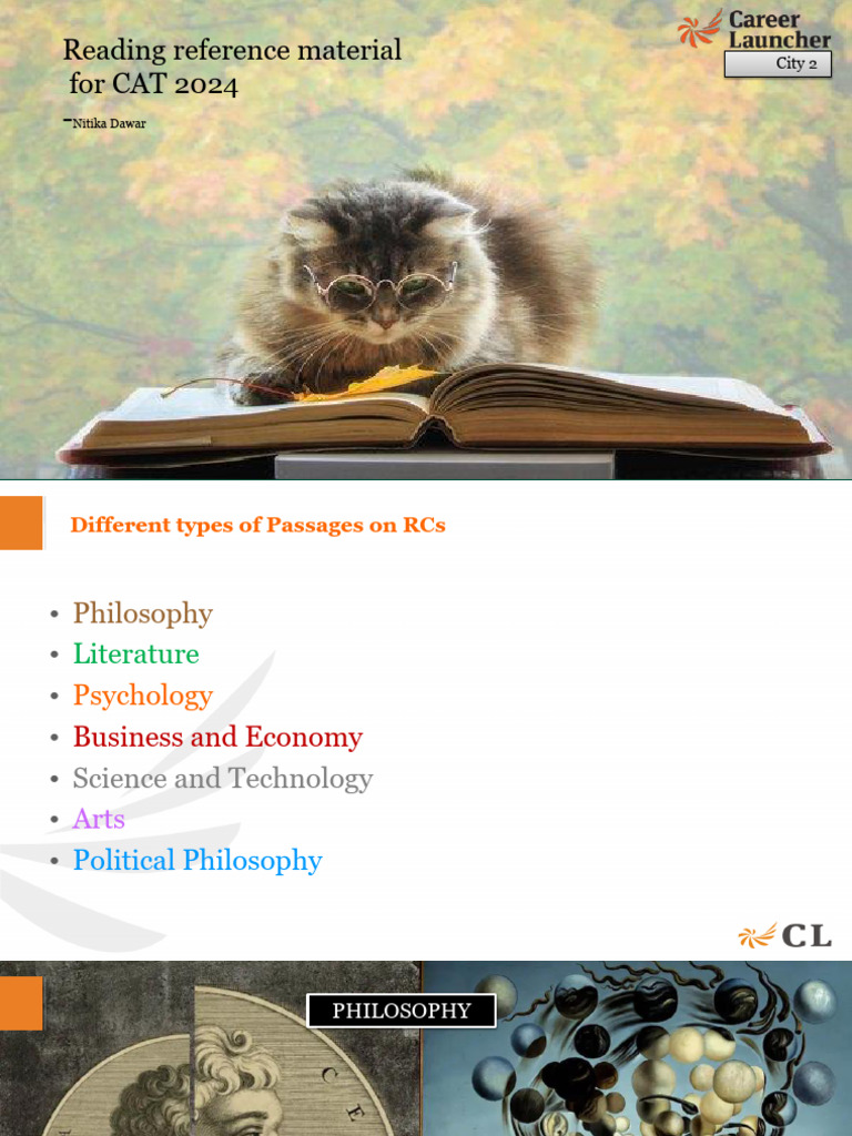 Reading Reference Material - CAT 2024 | PDF