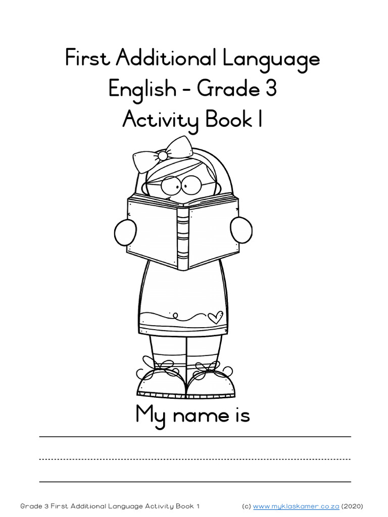 Grade 3 English Activity Book 1 | PDF | Plural | Linguistics