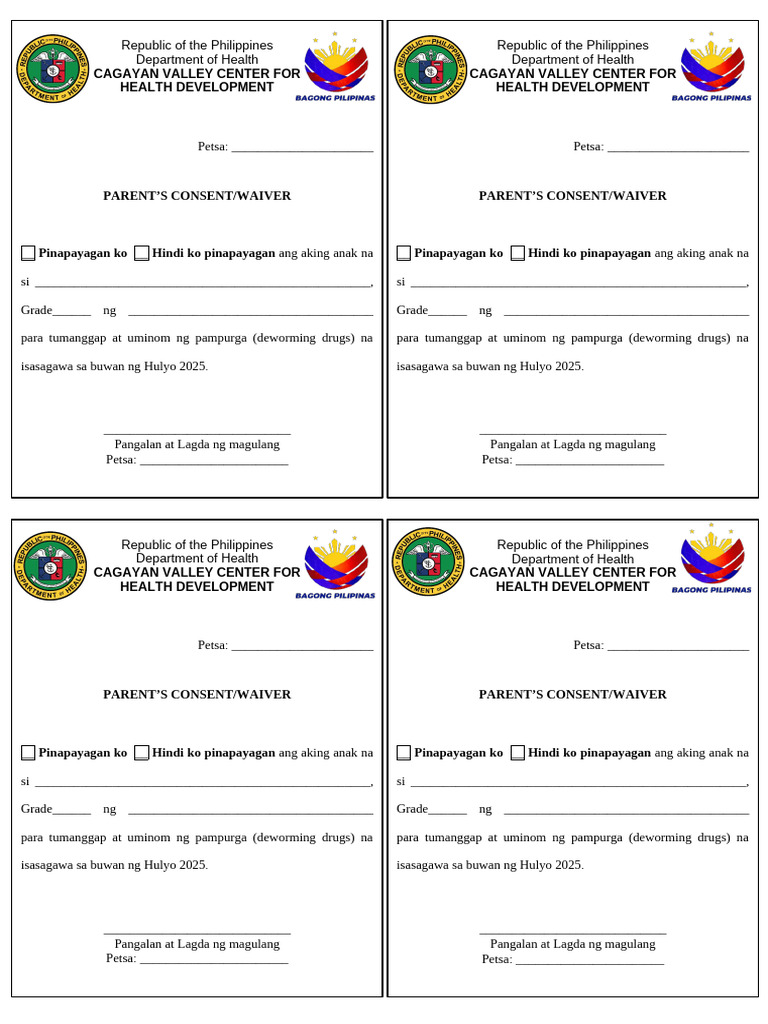 Deworming Consent | PDF