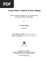 Visual Cluster Analysis in Data Mining