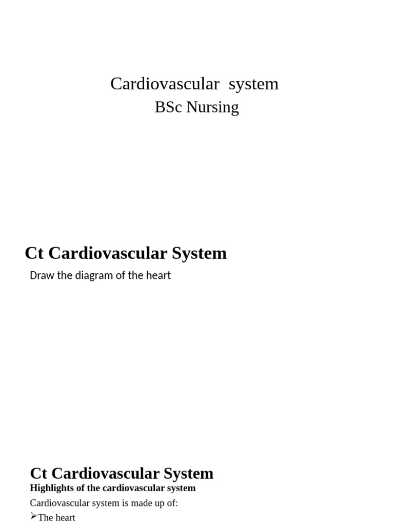 Cardiovascular System | PDF | Heart Valve | Heart
