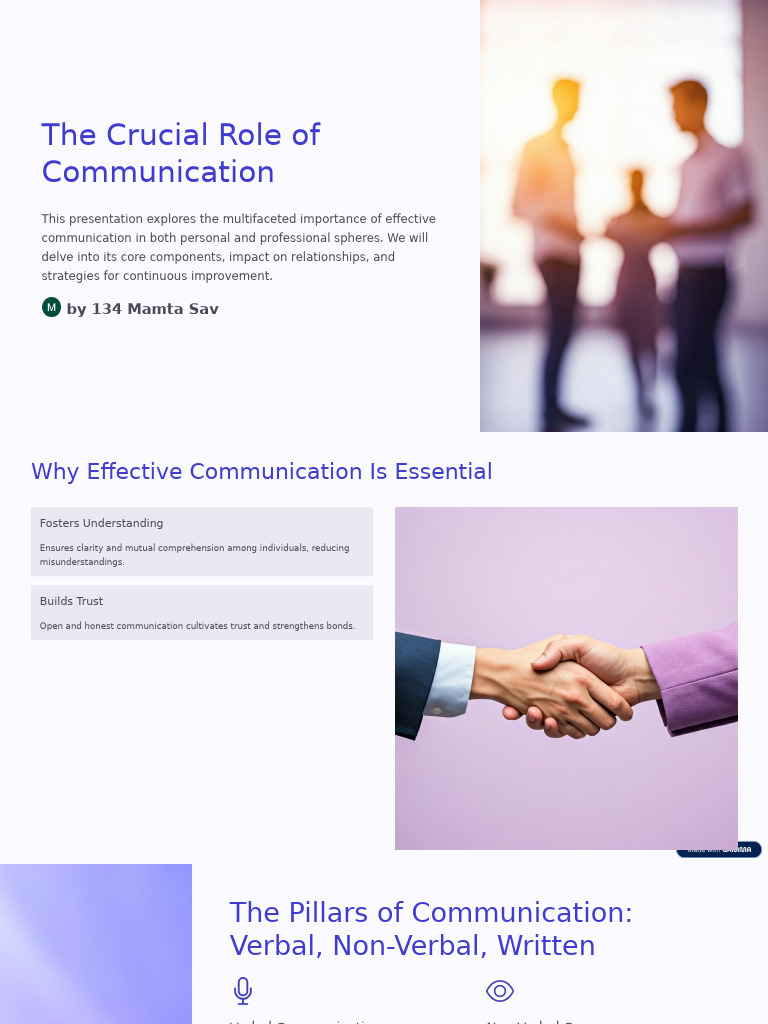 Importance of Effective Communication | PDF | Communication | Nonverbal ...