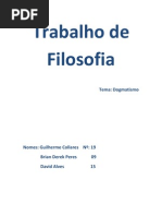Dogmatismo - trab filosofia