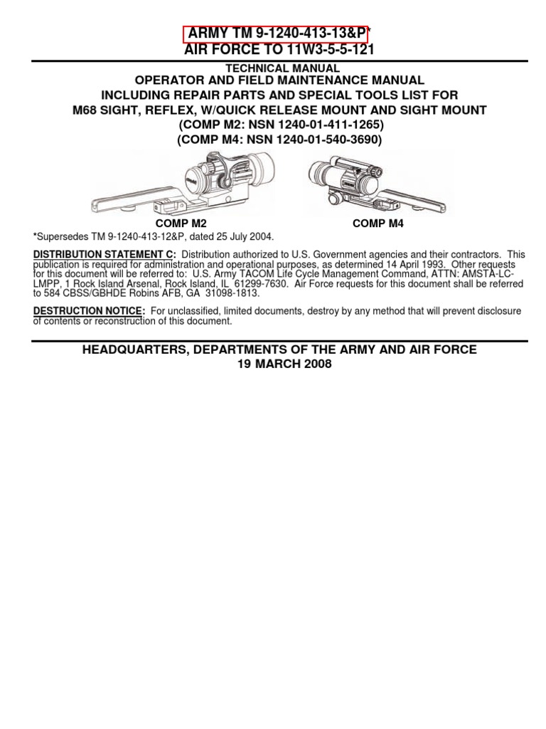 Tm 9 1240 413 13 P Screw Equipment