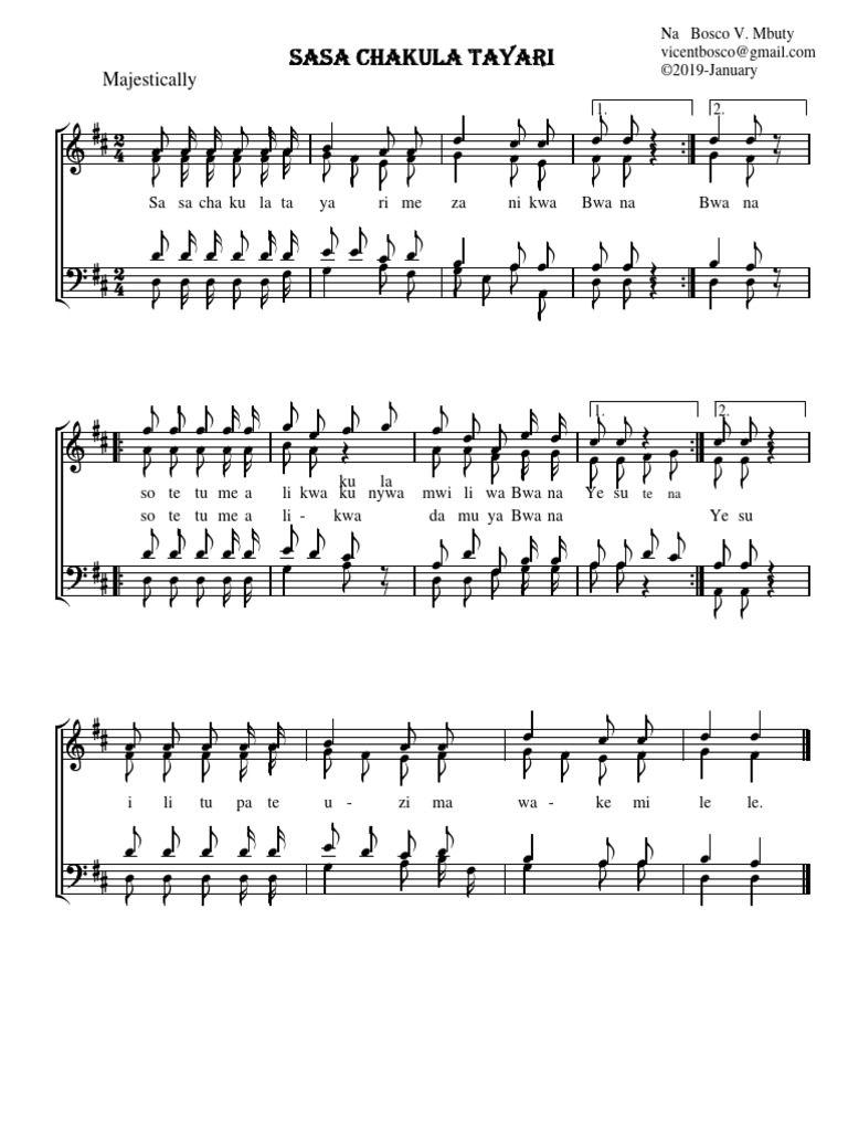 Sasa Chakula Tayari | PDF