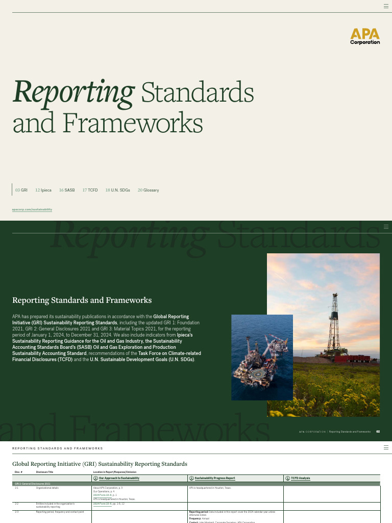 APA Sustainability Reporting Standards | PDF | Corporate Governance ...