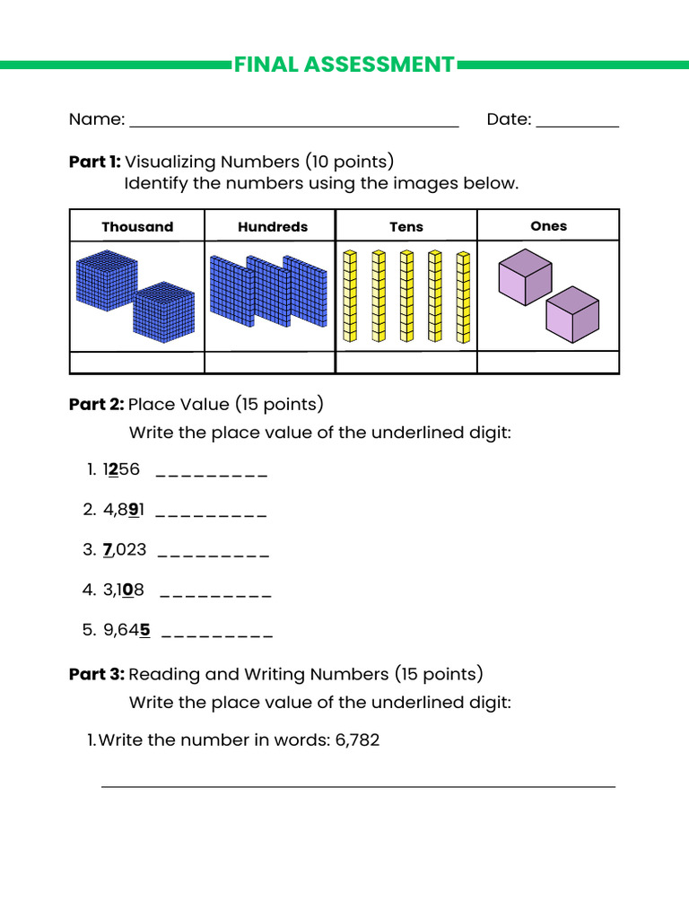 Math Final Assessment | PDF