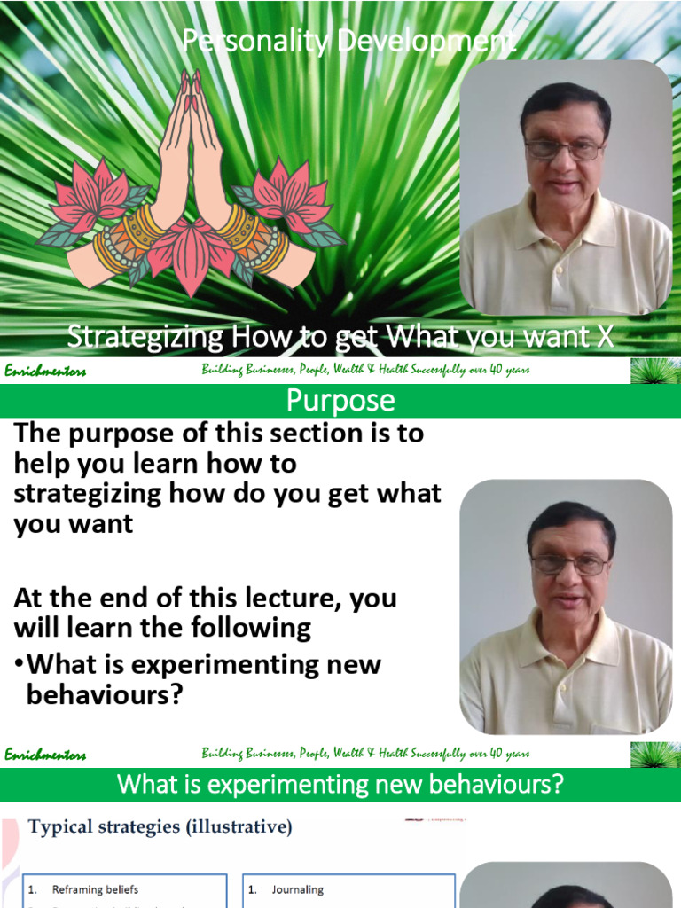 29 Personality Development Strategizing X | PDF