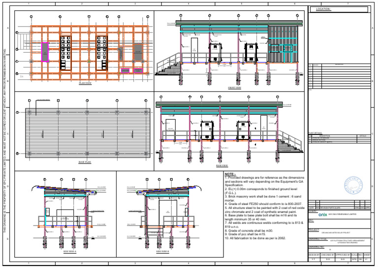 ICR Structure for Solar Plant Design | PDF | Building Materials | Materials