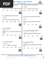 TYT Matematik Temel Kavramlar Test 1 | PDF
