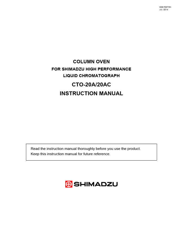 CTO-20A/20AC Instruction Manual | PDF | Electricity